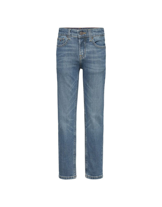 Jeans Slim Fit de cintura média para idades entre 10 e 16 anos