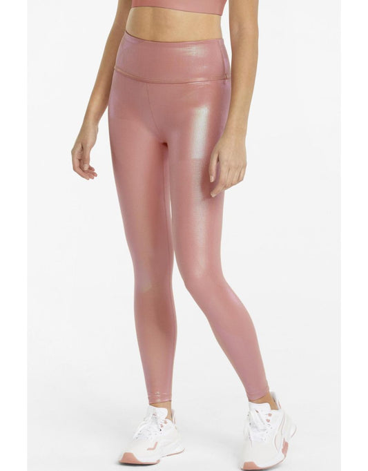Leggings a vita alta 7/8 con cristalli di polvere di stelle