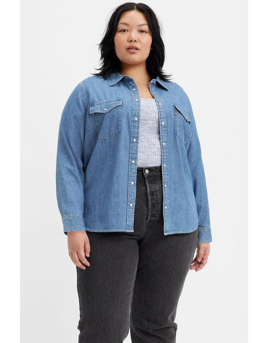 Camicia Levi's Plus Size in denim blu