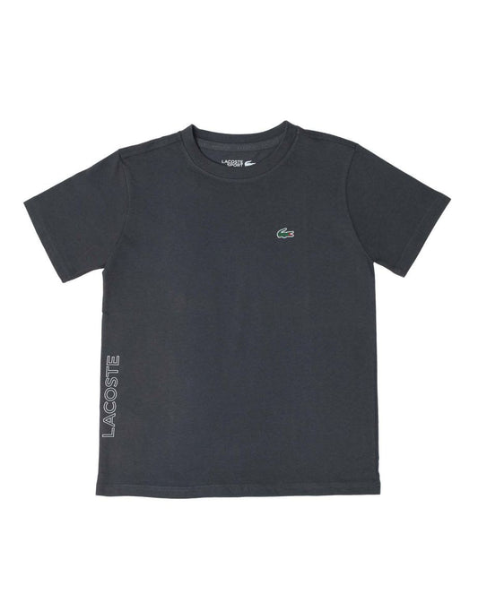 Boy's Grey Lacoste Logo T-Shirt