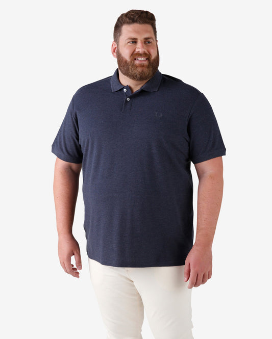 Polo Legacy Regular Fit Azul Sólido Hombre Tallas Grandes | Pool Basics