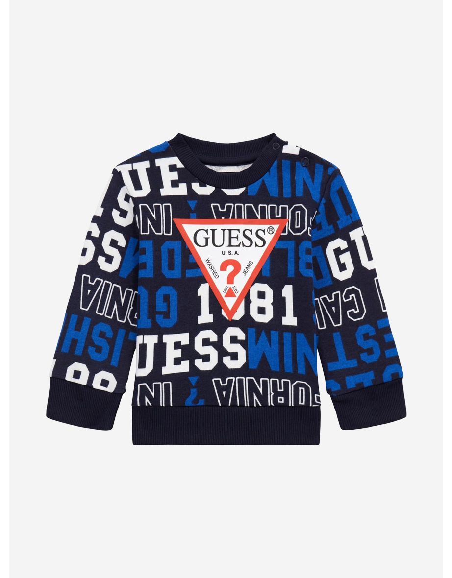 Felpa con logo multicolore da ragazzo