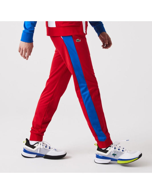 Pantaloni da tennis Lacoste Sport Run-Resistant Red da uomo