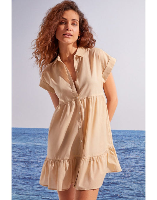 Mini Vestido Túnica 100% Viscosa