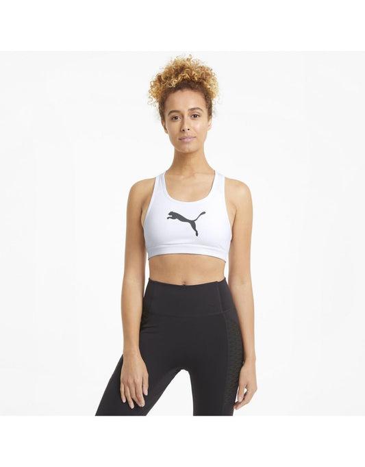 Reggiseno Mid Impact 4Keeps in bianco e nero di Puma