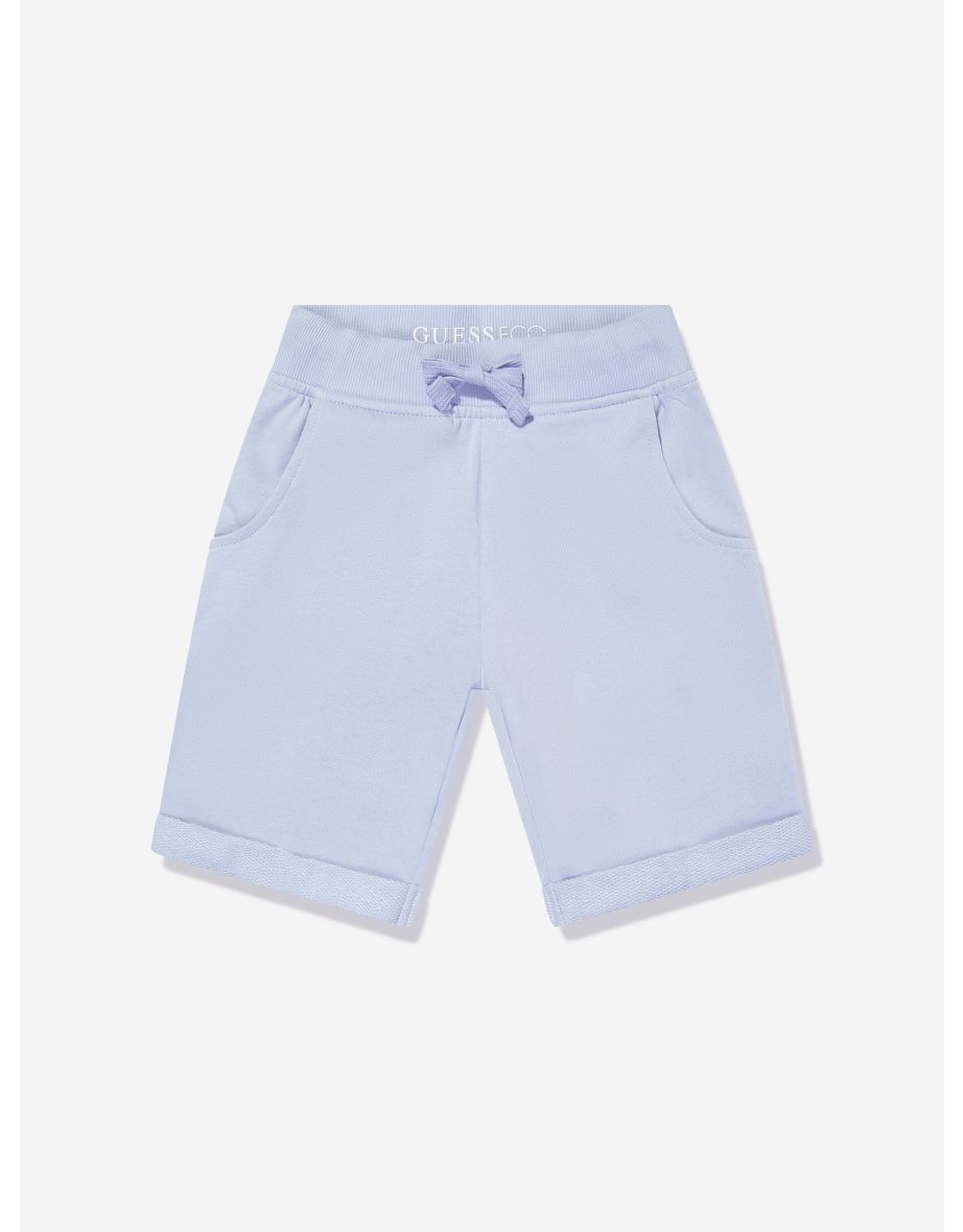 Shorts com logotipo azul para meninos