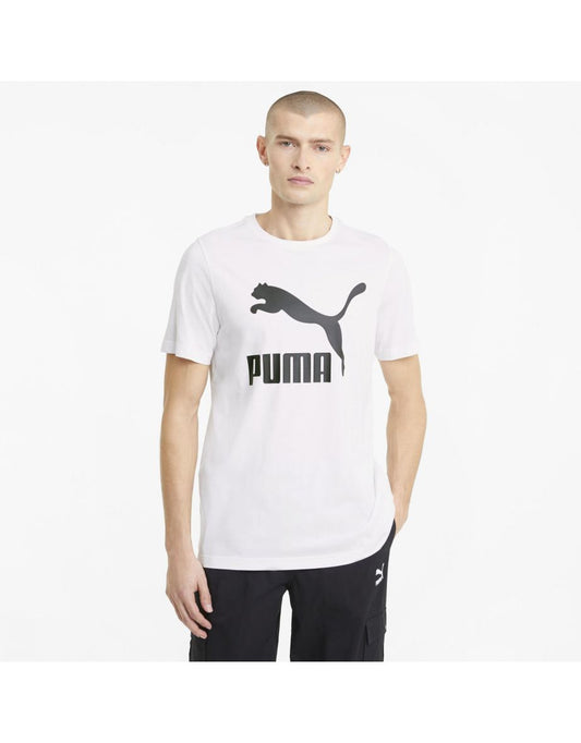 Camiseta com logotipo da Puma Classics em branco