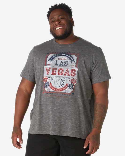 Maglietta uomo plus size a maniche corte Las Vegas Gray Heather Allman By Riachuelo