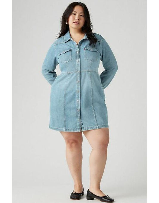 Vestido de camisa jeans