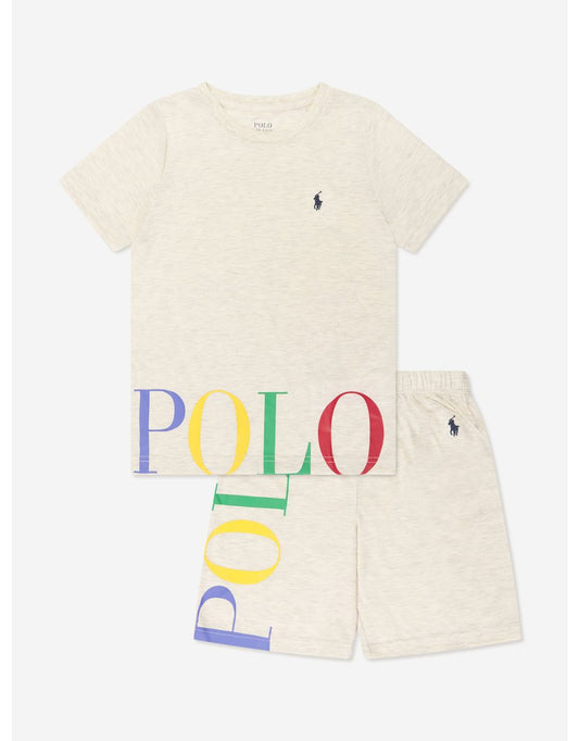 Conjunto de camiseta e bermuda Ivory para meninos