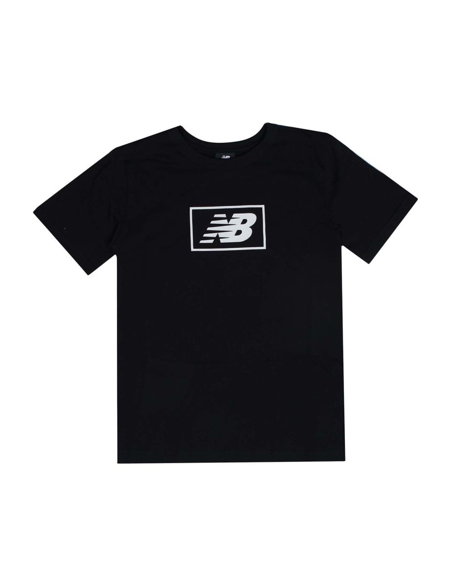 Maglietta New Balance Essentials Logo Bambino - Nero
