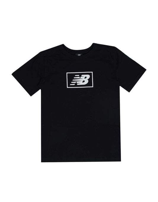 Maglietta New Balance Essentials Logo Bambino - Nero