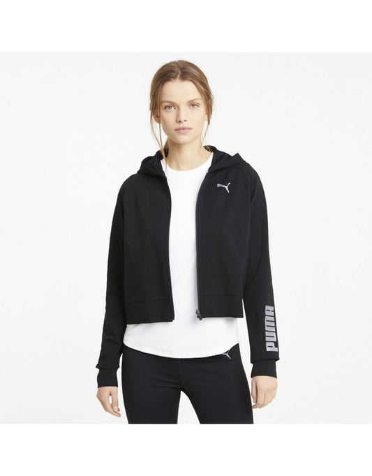 Sudadera con capucha y cremallera RTG en Puma Negro