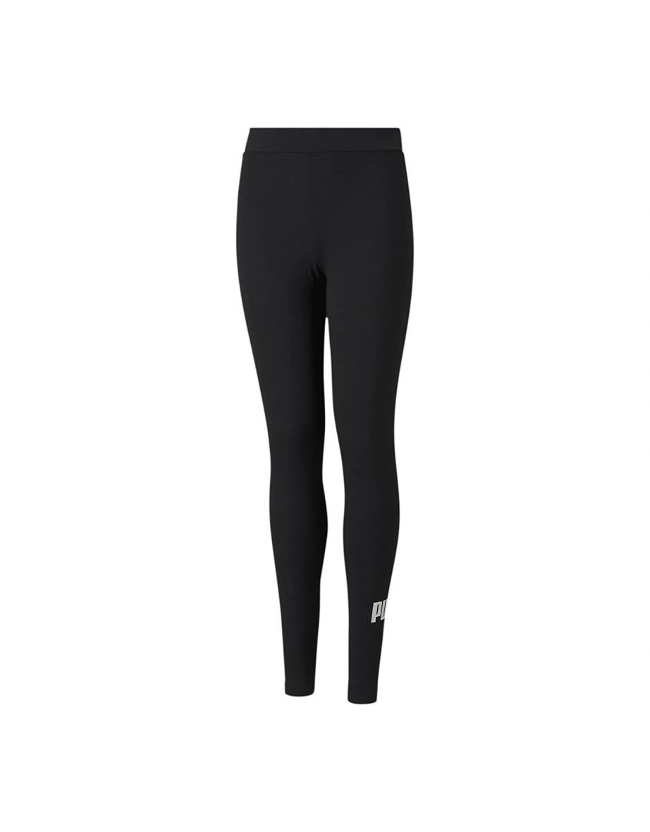 Puma Essentials Logo Leggings da bambina per lo sport, la corsa e il fitness - Nero