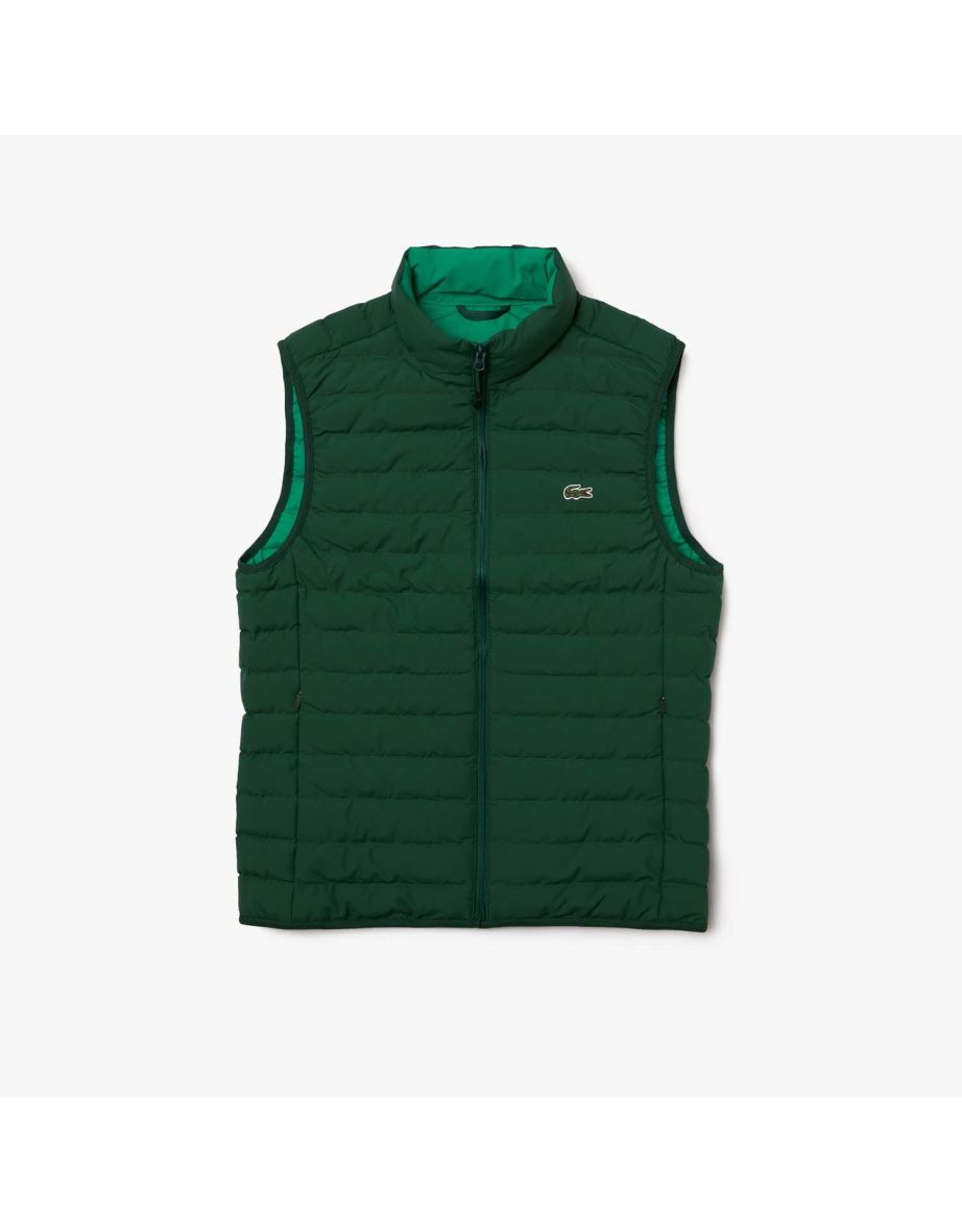 Colete masculino acolchoado Lacoste em verde