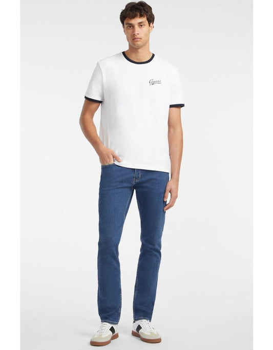 Jeans Guess slim fit in blu medio