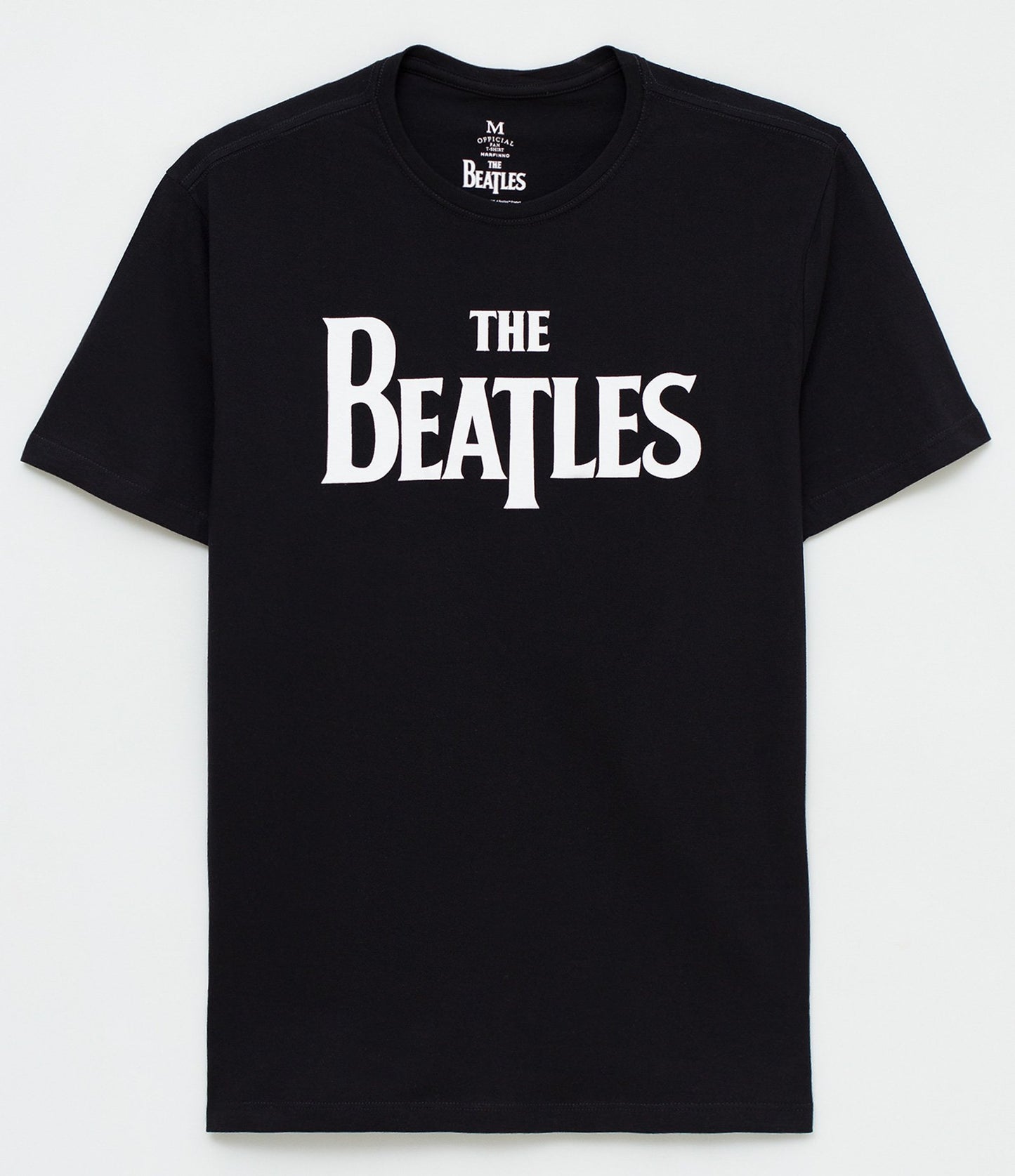 Comfort T-Shirt with The Beatles Print in Black