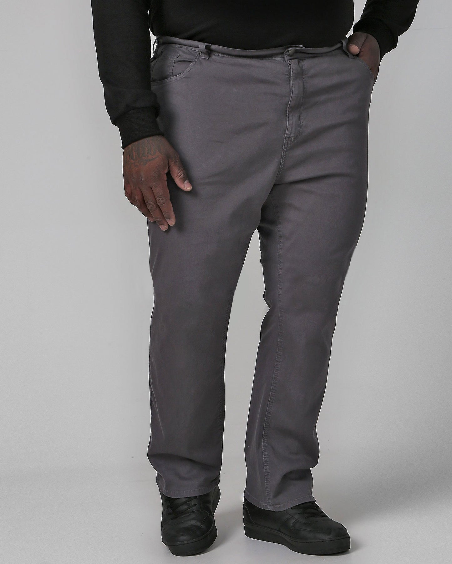 Jeans Plus Size Uomo Slim Fit Grigio | Allman By Riachuelo