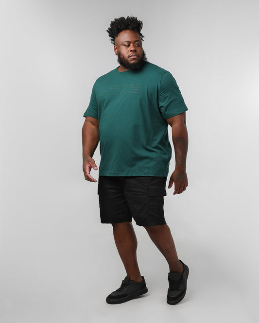 Men's Plus Size Black Cargo Twill Shorts | Original Plus by Riachuelo