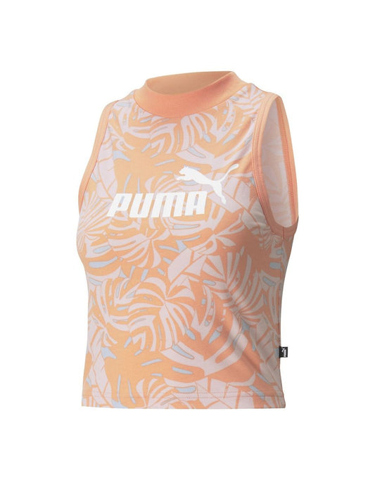 Camiseta de algodón con cuello redondo y logotipo estampado