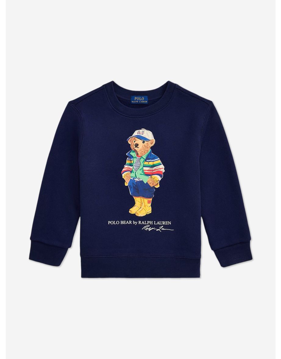 Felpa in pile da ragazzo in stile marinaro