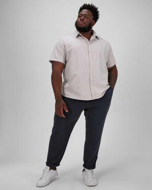 Pantaloni Plus Size da uomo blu con coulisse | Allman by Riachuelo