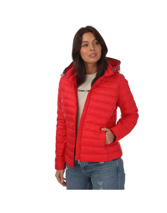 Piumino leggero da donna Tommy Hilfiger Red Duck Down Jacket