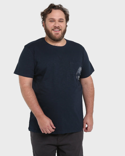 Plus Size Authentic Journey T-Shirt - Navy Blue
