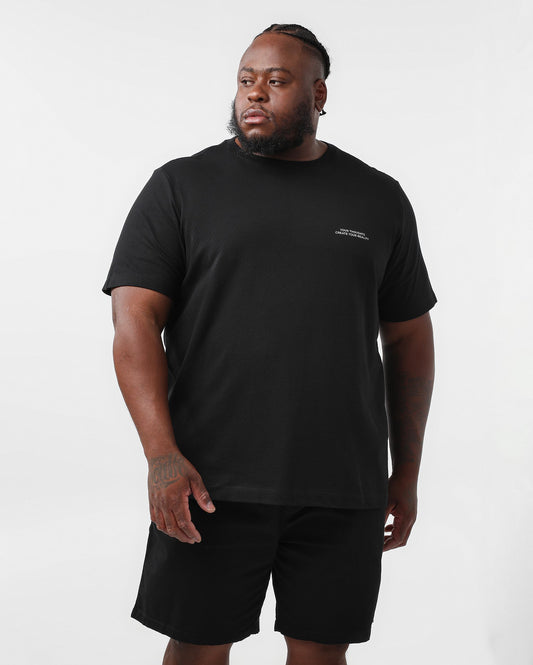 Camiseta masculina plus size "Create Your Reality" preta | Original Plus by Riachuelo