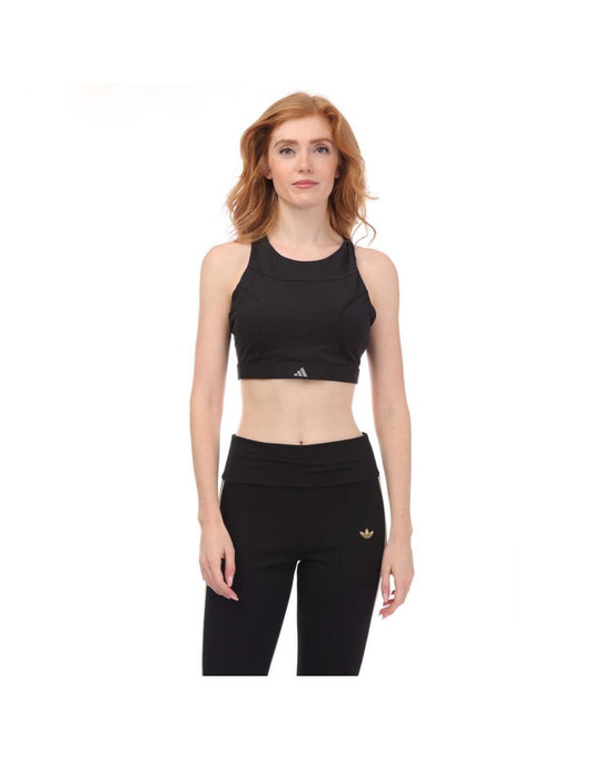 Reggiseno sportivo adidas Medium-Support da donna in nero