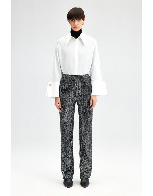 Pantaloni con paillettes Touché