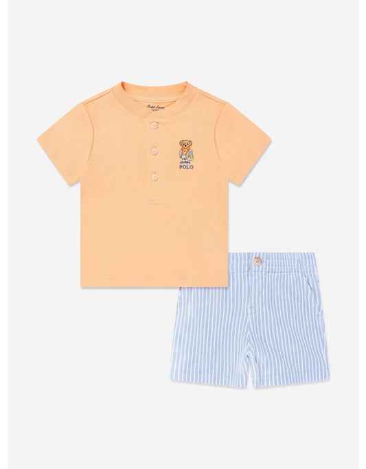 Set di pantaloncini arancioni da bambino