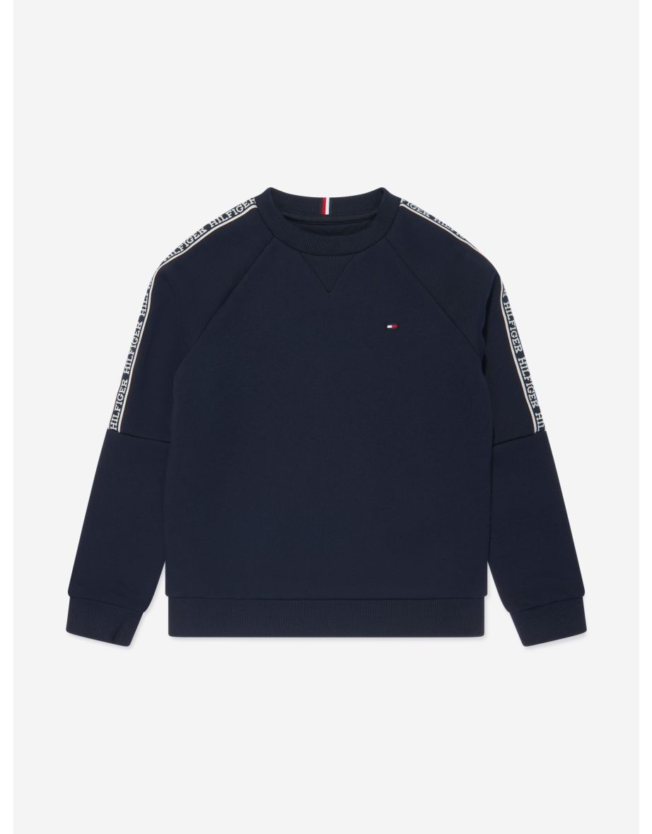 Boys' Navy Tape Sweatshirt
