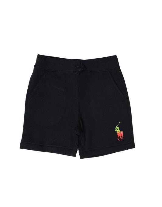 Shorts Ralph Lauren Black Neon Pony para menino