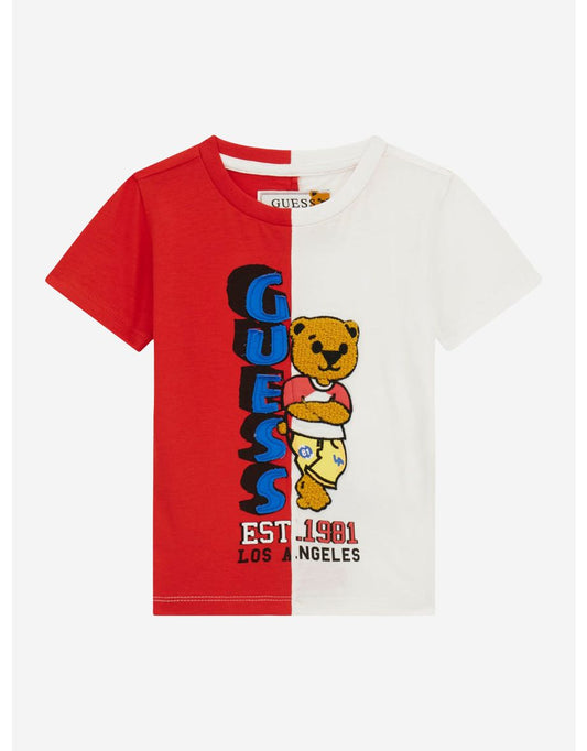 Maglietta orso multicolore da bambino