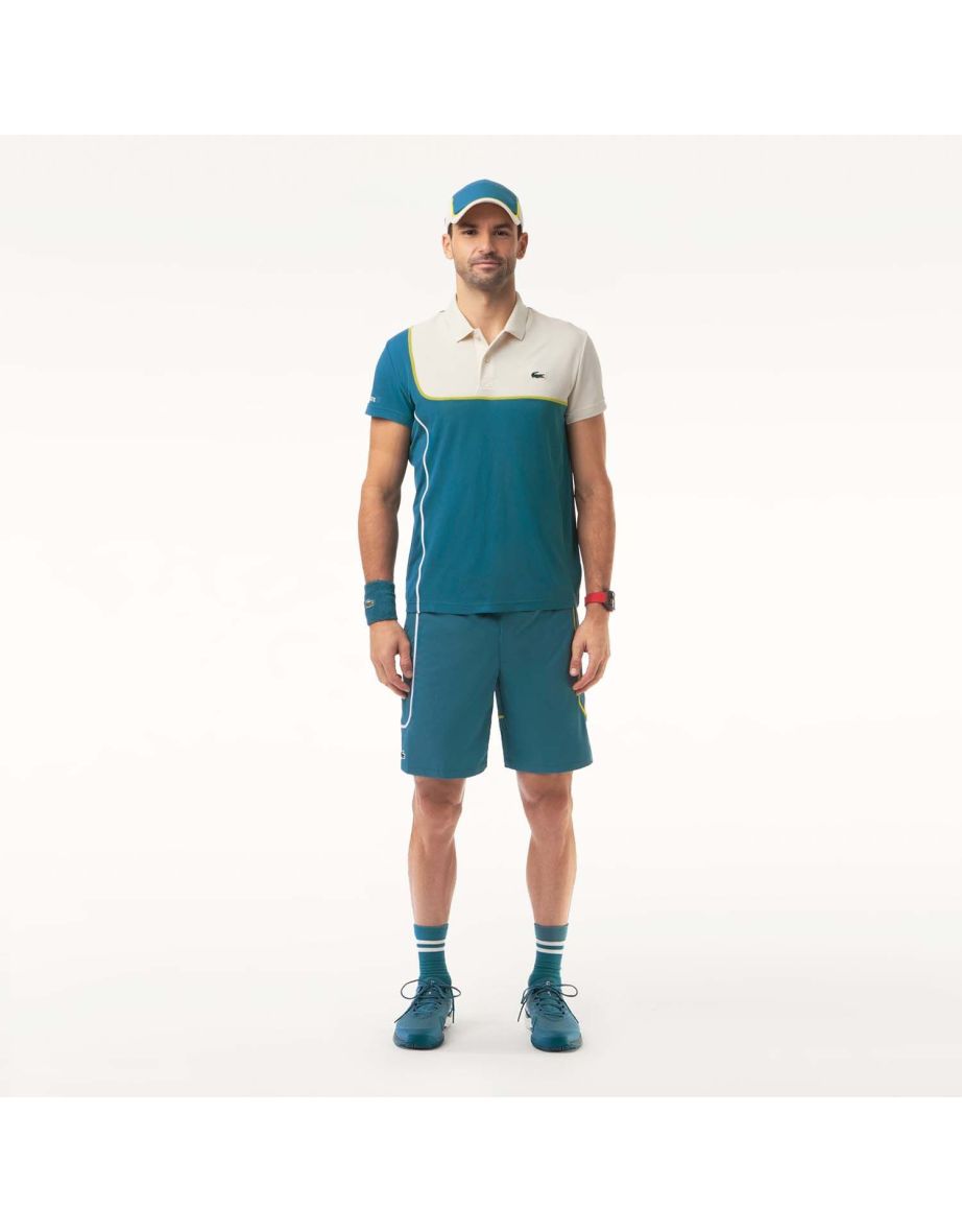 Pantaloncini da tennis Lacoste leggeri e sfoderati da uomo - Turchese