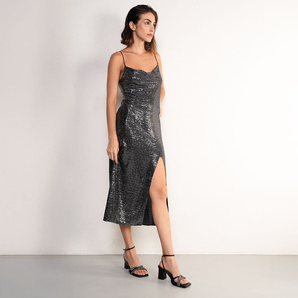 Sandali da donna con tacco a blocco nero con chiusura a strappo