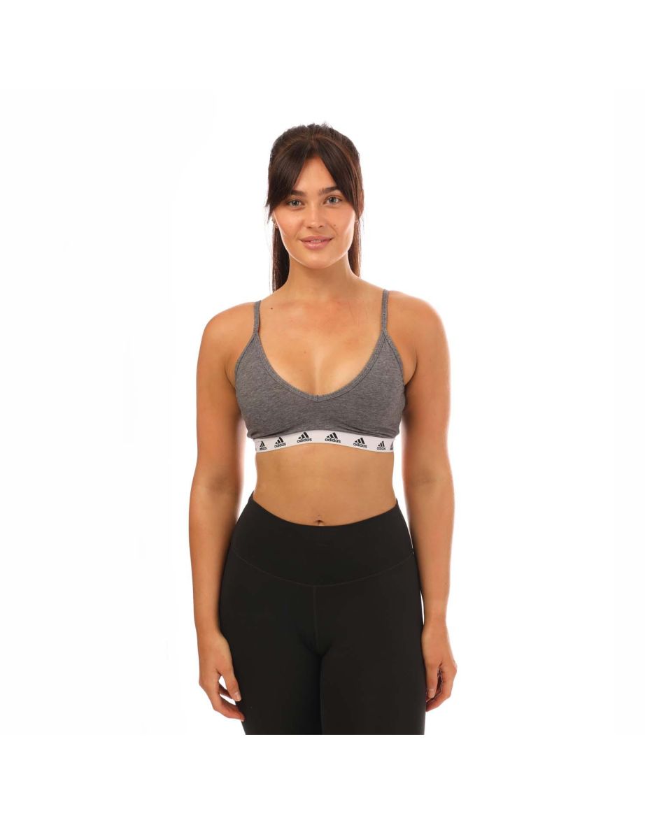 Reggiseno adidas Purebare Light Support Donna in grigio