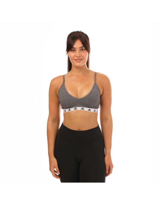 Reggiseno adidas Purebare Light Support Donna in grigio
