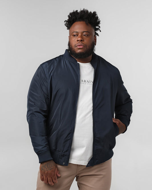 Jaqueta Bomber Azul Plus Size Masculina | Original Plus da Riachuelo