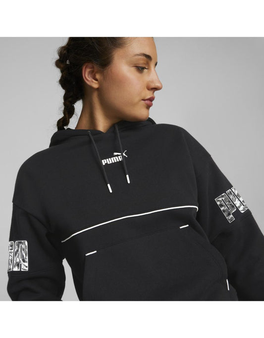 Sudadera con capucha Puma Power Safari en Puma Negro