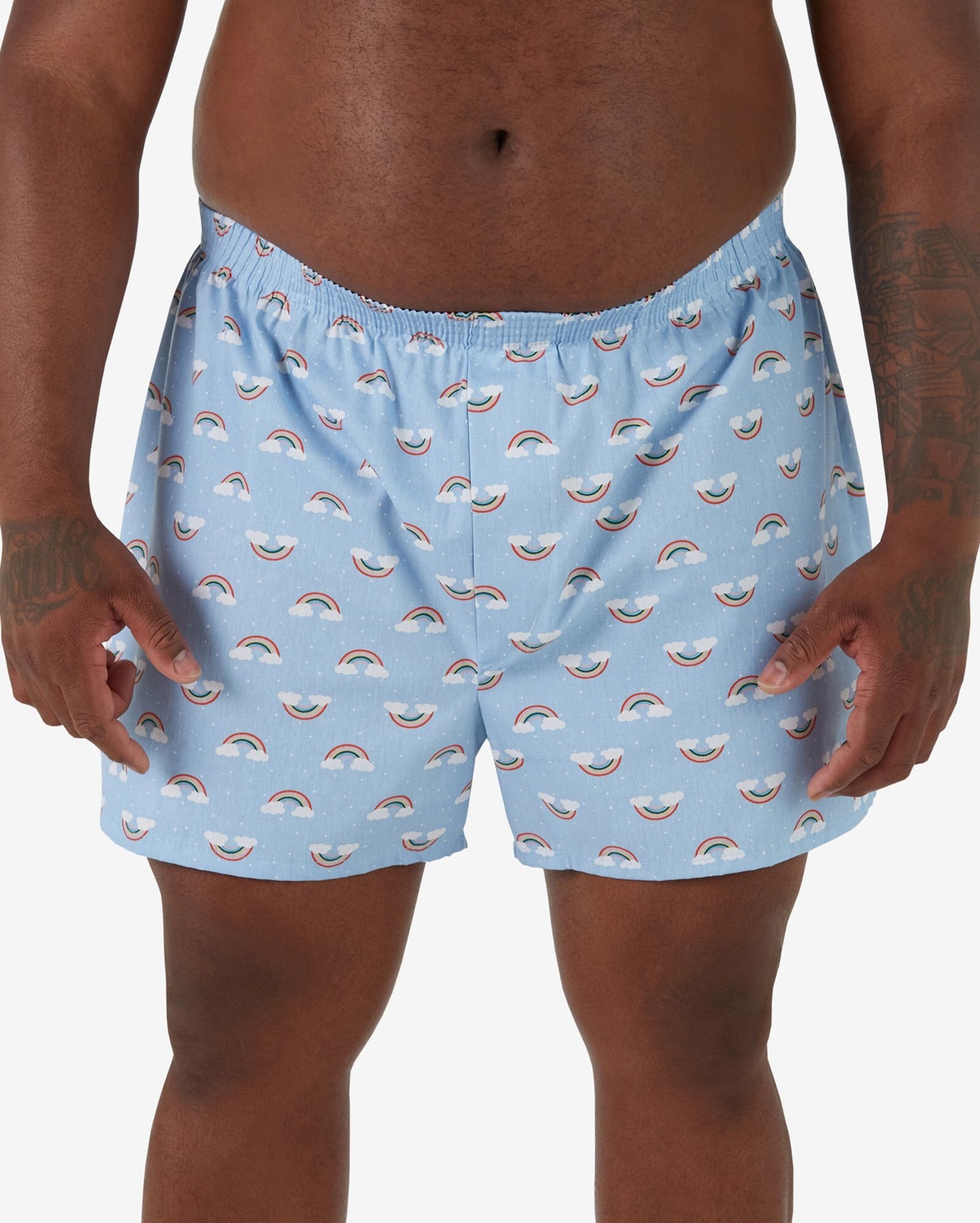 Boxer blu chiaro Rainbow Plus Size