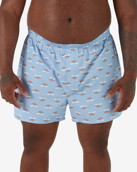 Boxer blu chiaro Rainbow Plus Size