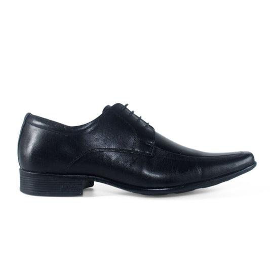 Sapatos masculinos de couro envernizado preto da Jota Pe