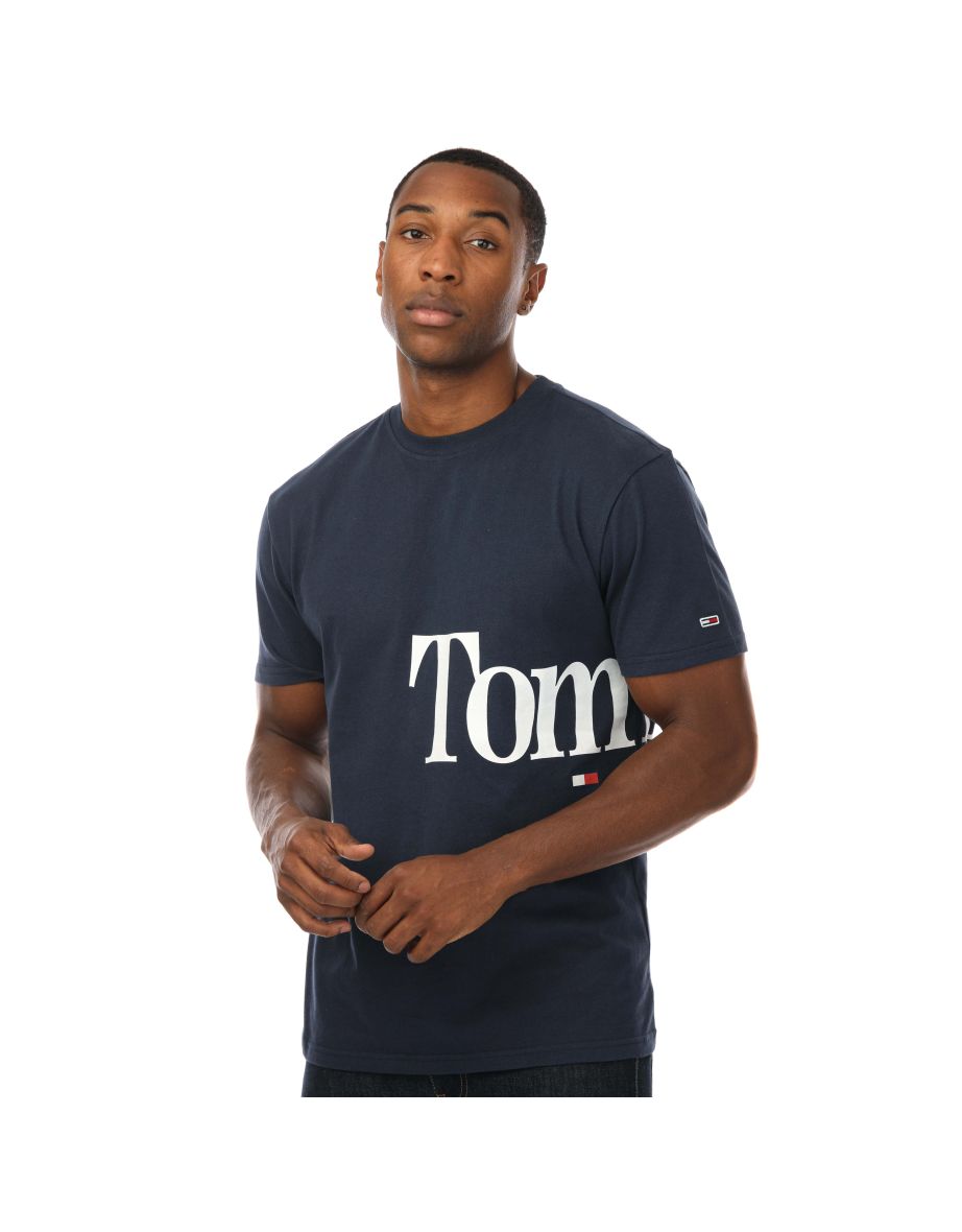 Camiseta para hombre Tommy Hilfiger TJM Bold Azul
