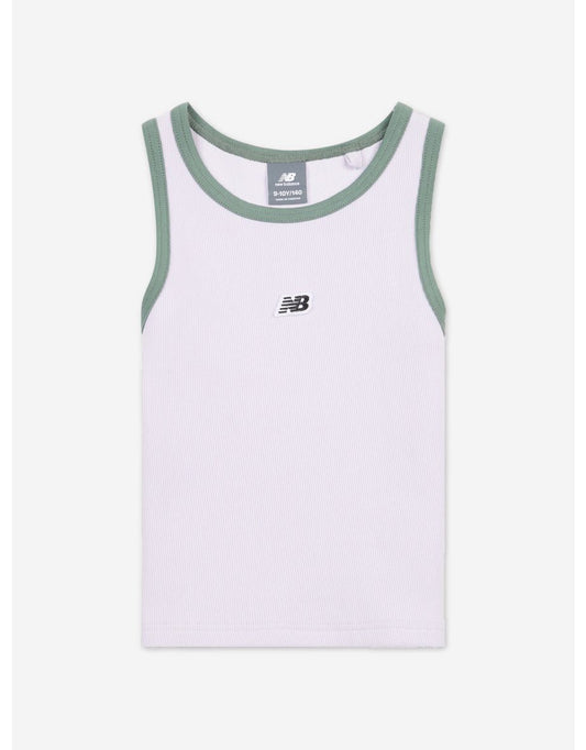 Colete Premium Ribbed Top New Balance Girls em roxo