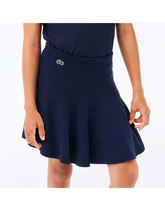 Minigonna Lacoste Juniors Stretch da bambina - Blu