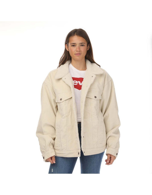 Giacca Levi's 90s Sherpa Trucker da donna taglia plus in crema