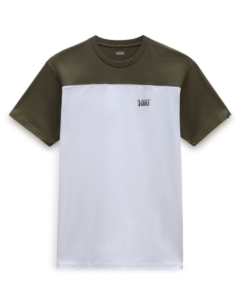 Camiseta Vans Script Crew Colorblock Cuello Redondo, Hombre