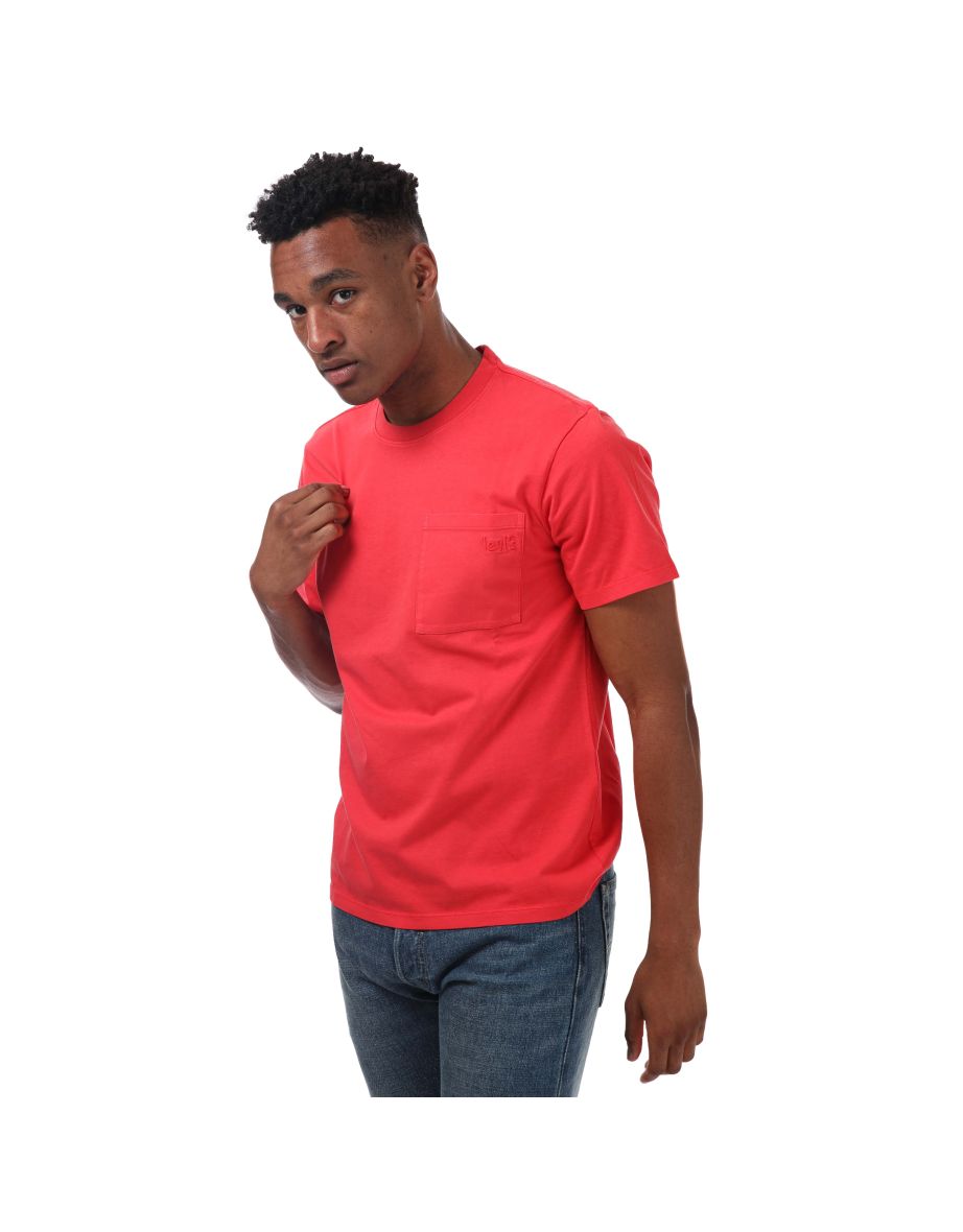 Camiseta Levi's Easy Pocket de hombre en rojo